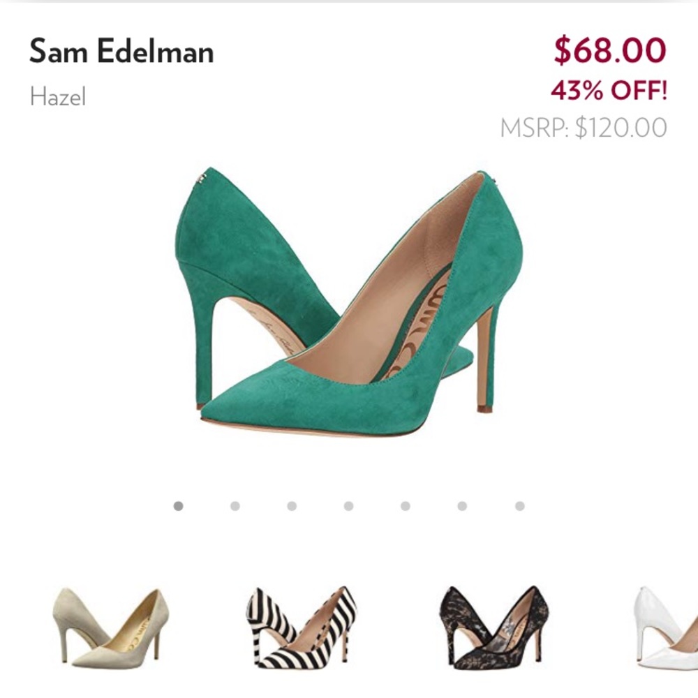 Sam Edelman Hazel Pump in Turquoise